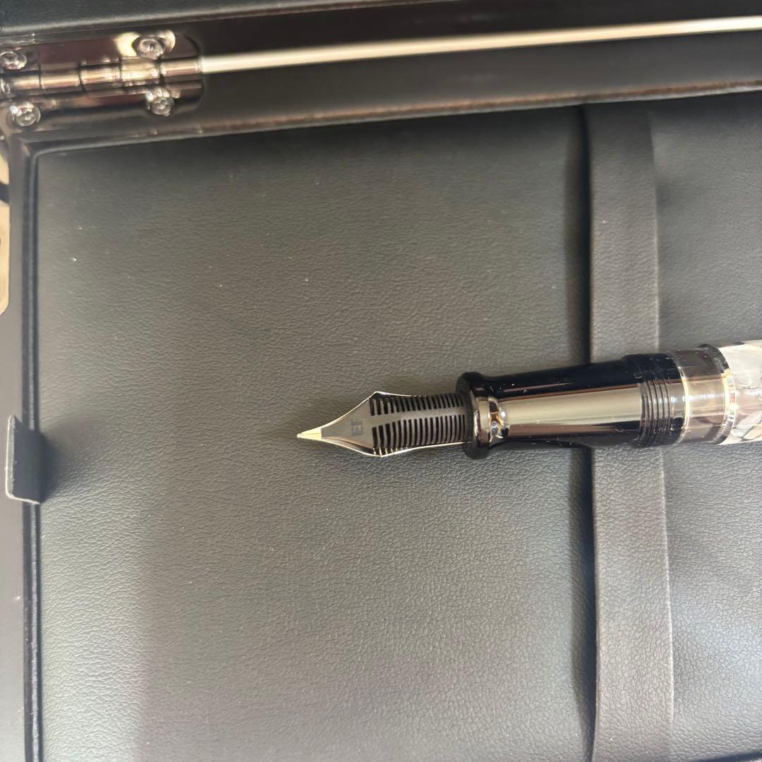 アウロラオプティマAURORA Optima万年筆EFブラックパール