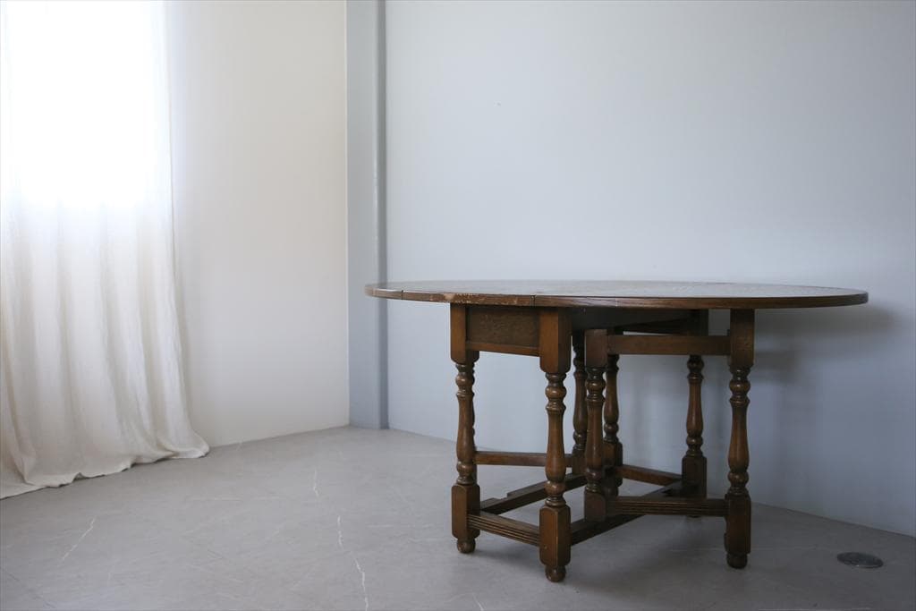 英国アンティークOLD CHARM製ゲートレッグテーブル/ダイニング73-339