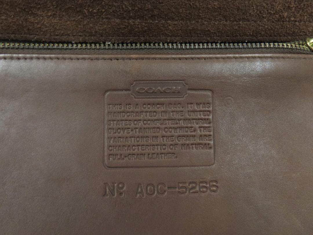 COACH オールド コーチ　5266　カーフ レザー 本革　2way バッグ