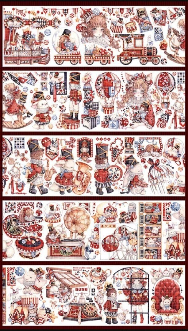 海外マステ　まとめ売り　櫻狸　専属熊熊　狐桃夹子　赫蘭荘園　巴斯特的守护