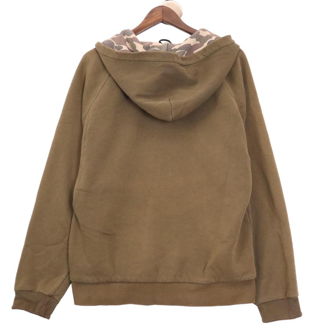 90s Carhartt 裏地ダックカモ ジップアップ フーディー パーカー