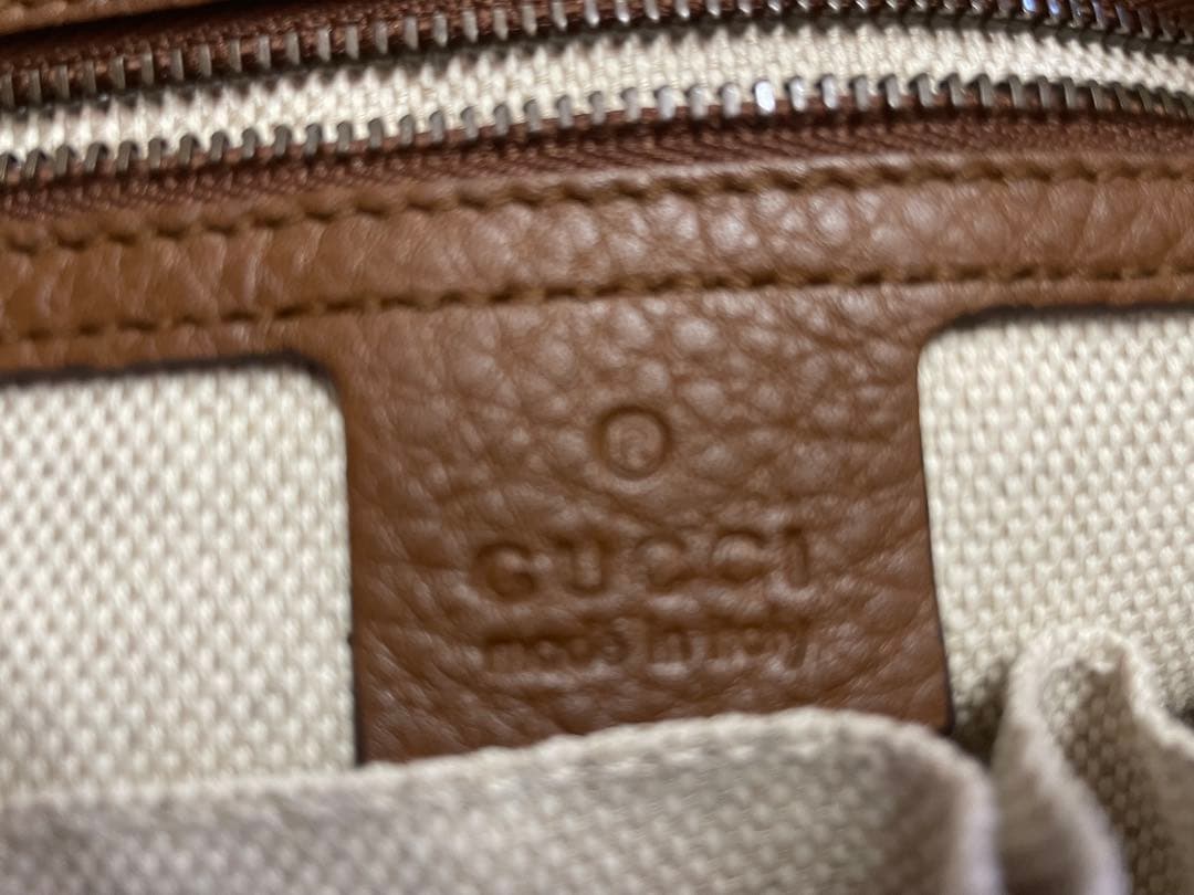 GUCCI デニムブルー ショルダーバッグ 保存袋付き