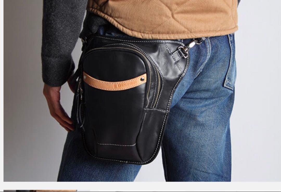 【新品未使用】DEGNER W-39 レザーホルスターバッグ ウエストバッグ