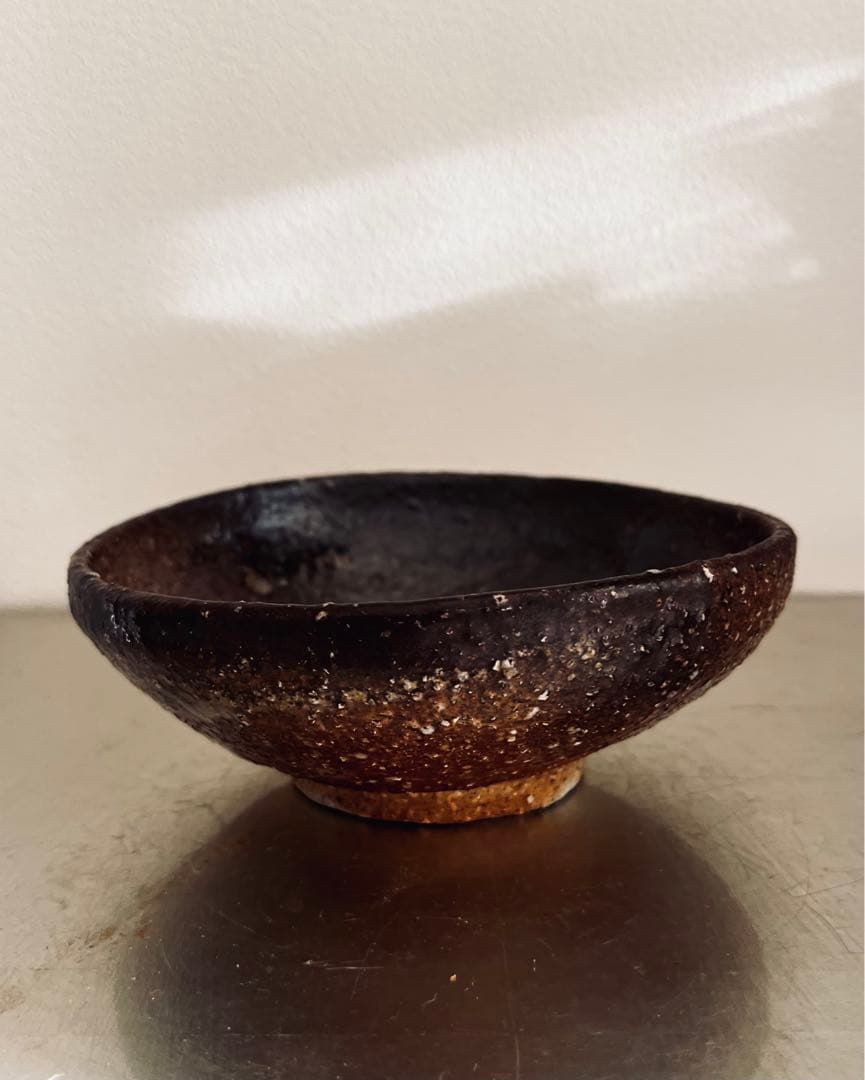 村田森　抹茶碗　平茶碗　韓国の土　茶の湯　茶道