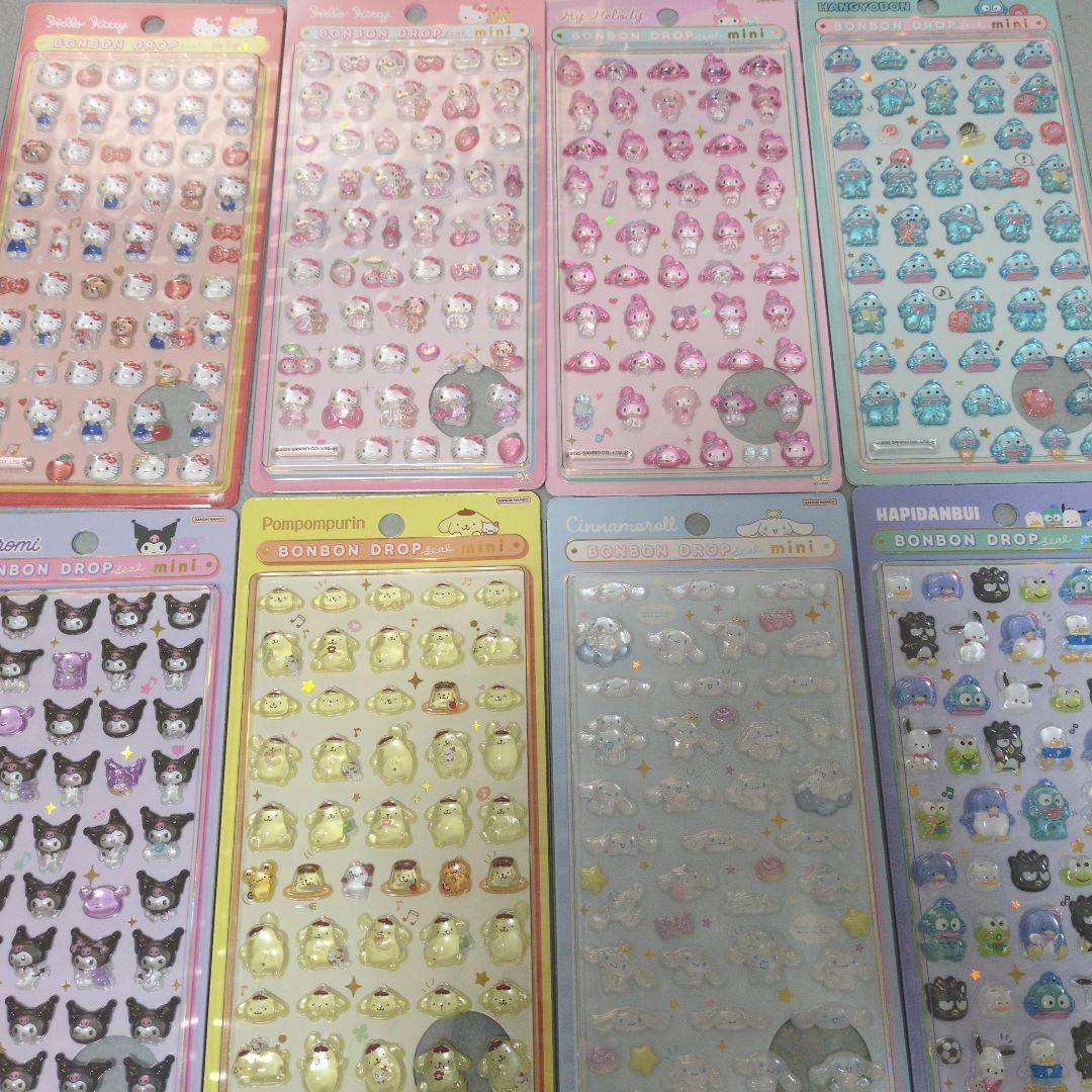 【正規品】サンリオ　ボンボンドロップシール　8枚セット　コンビニ払い不可