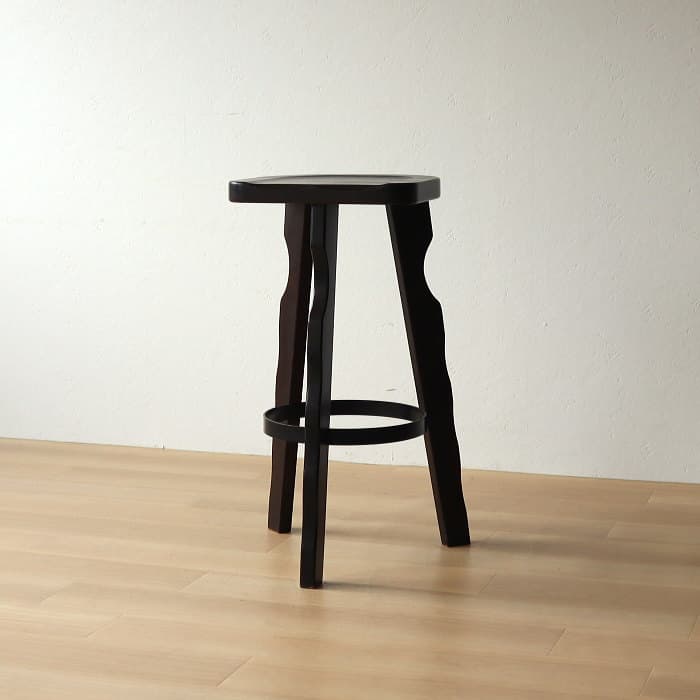 アンティーク カリモク カウンターイス 木製 ブナ材 レトロ