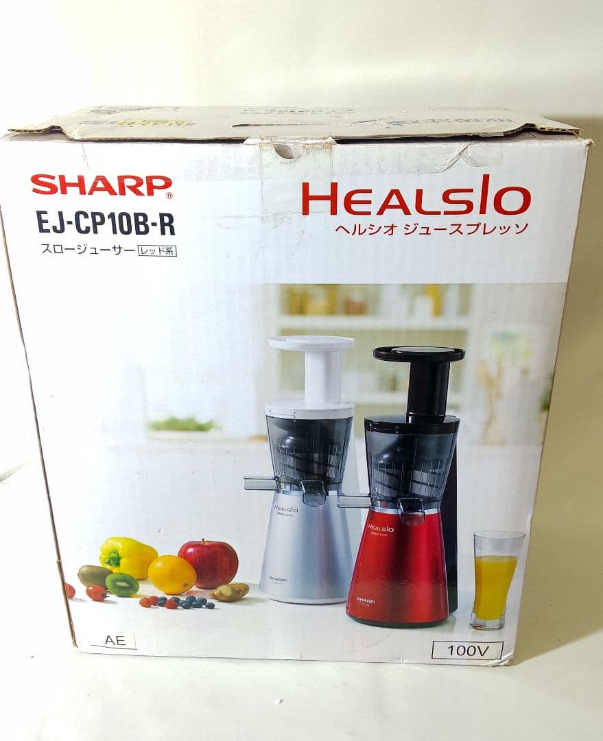 SHARP スロージューサー EJ-CP10B-R