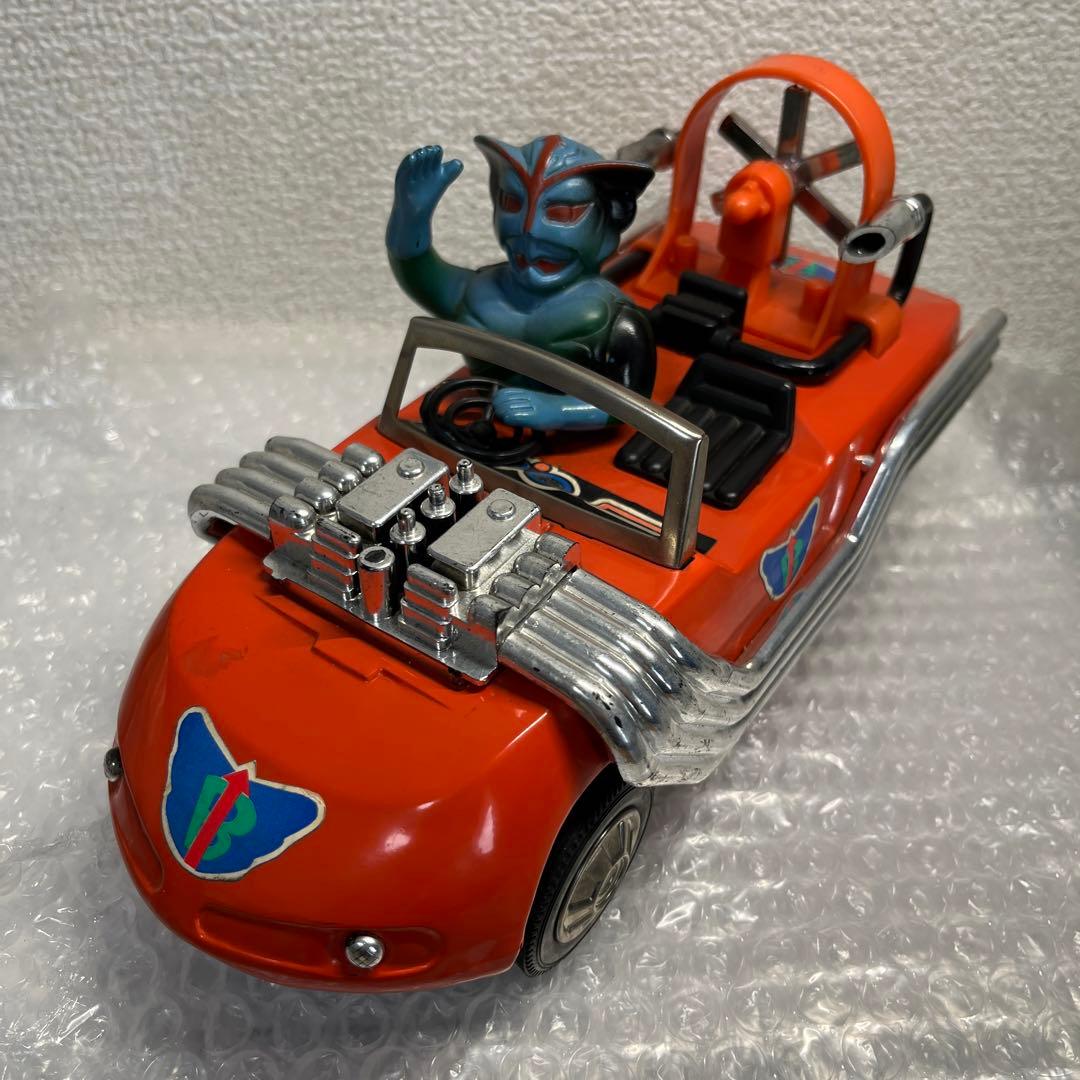 ⚠️美品　当時物　走る！マッハロッド　ブリキ　超人バロムワン　ボップ　ポピー製