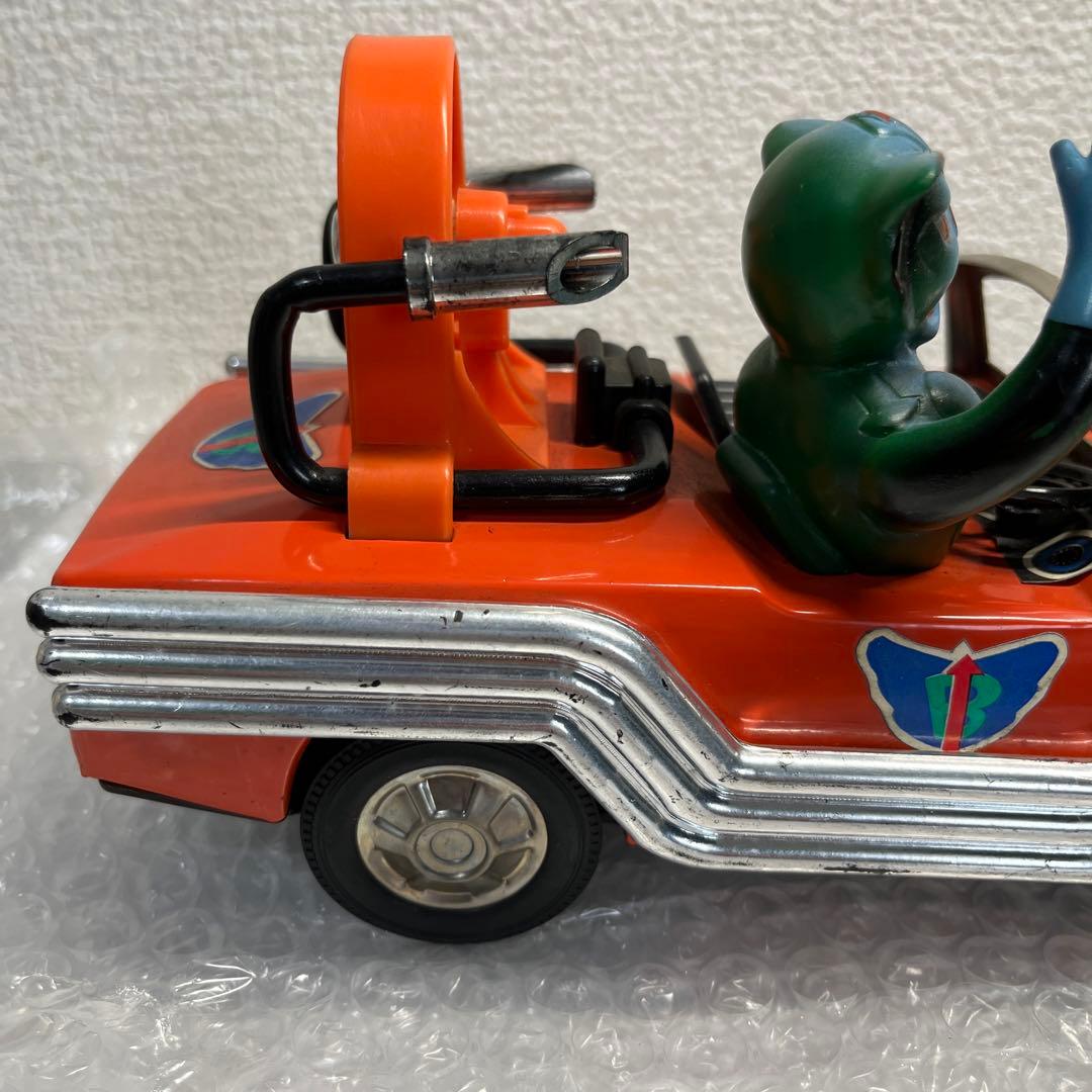 ⚠️美品　当時物　走る！マッハロッド　ブリキ　超人バロムワン　ボップ　ポピー製