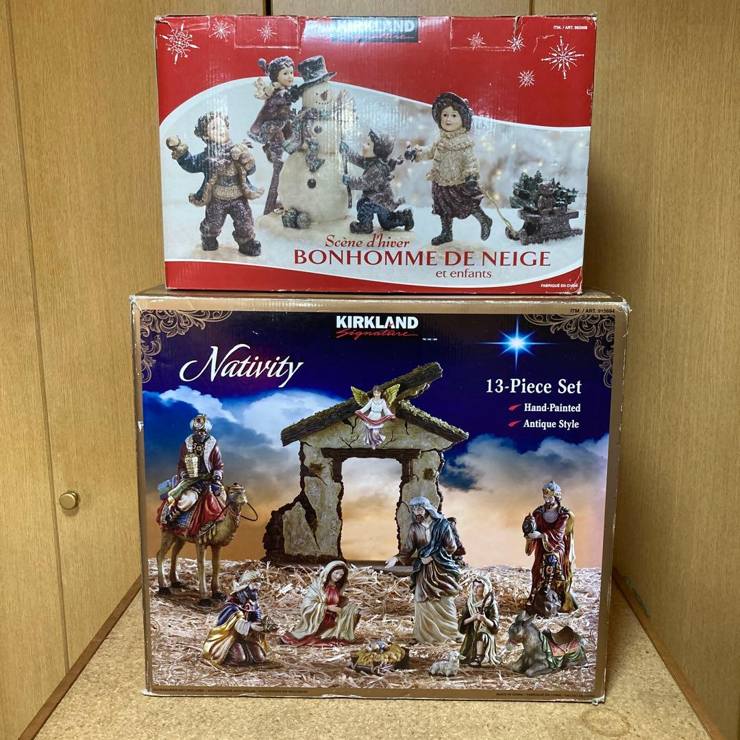 キリスト誕生　スノーマン　オブジェ　カークランド