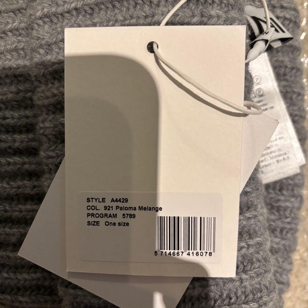 GANNI ビーニー ニット帽 グレー