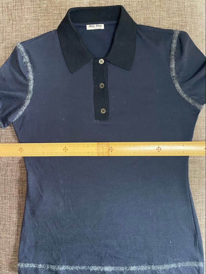 ダークネイビー 半袖ポロシャツ