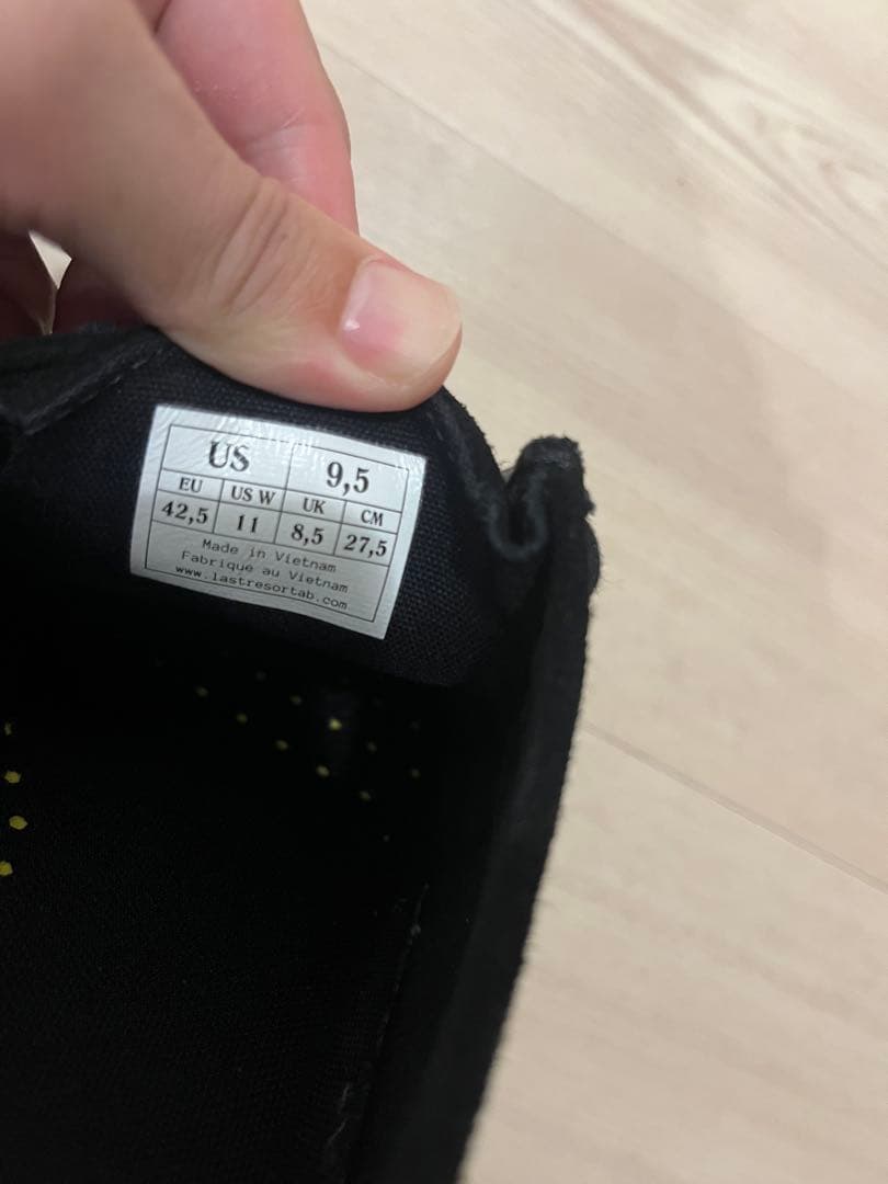 ⭐︎last resort ab黒 スエード モカシンシューズ27.5cm