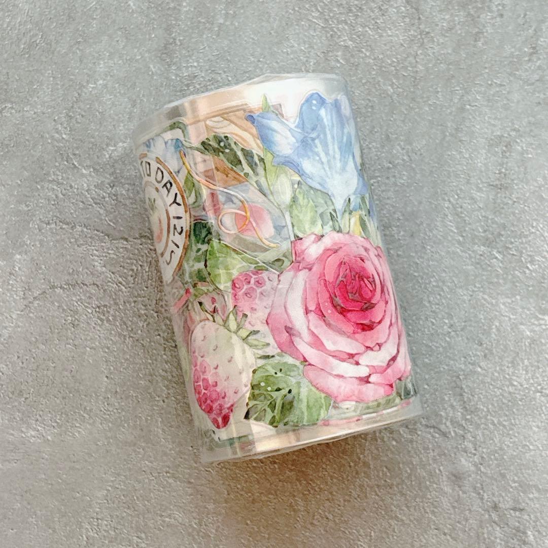 ⭐️SALE⭐️ 木皆原创《玫莓双蜜》海外マスキングテープ マステ 【2721】