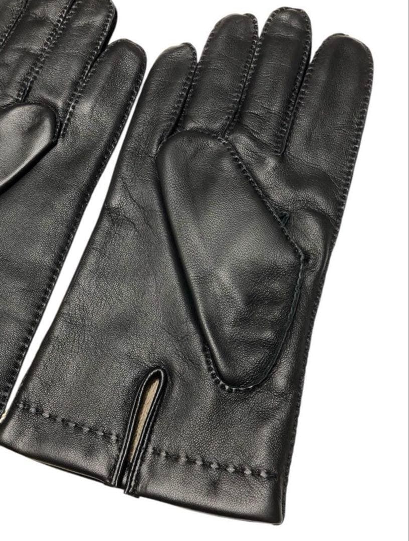 新品DENTSデンツ レザーグローブ L 手袋 カシミヤ
