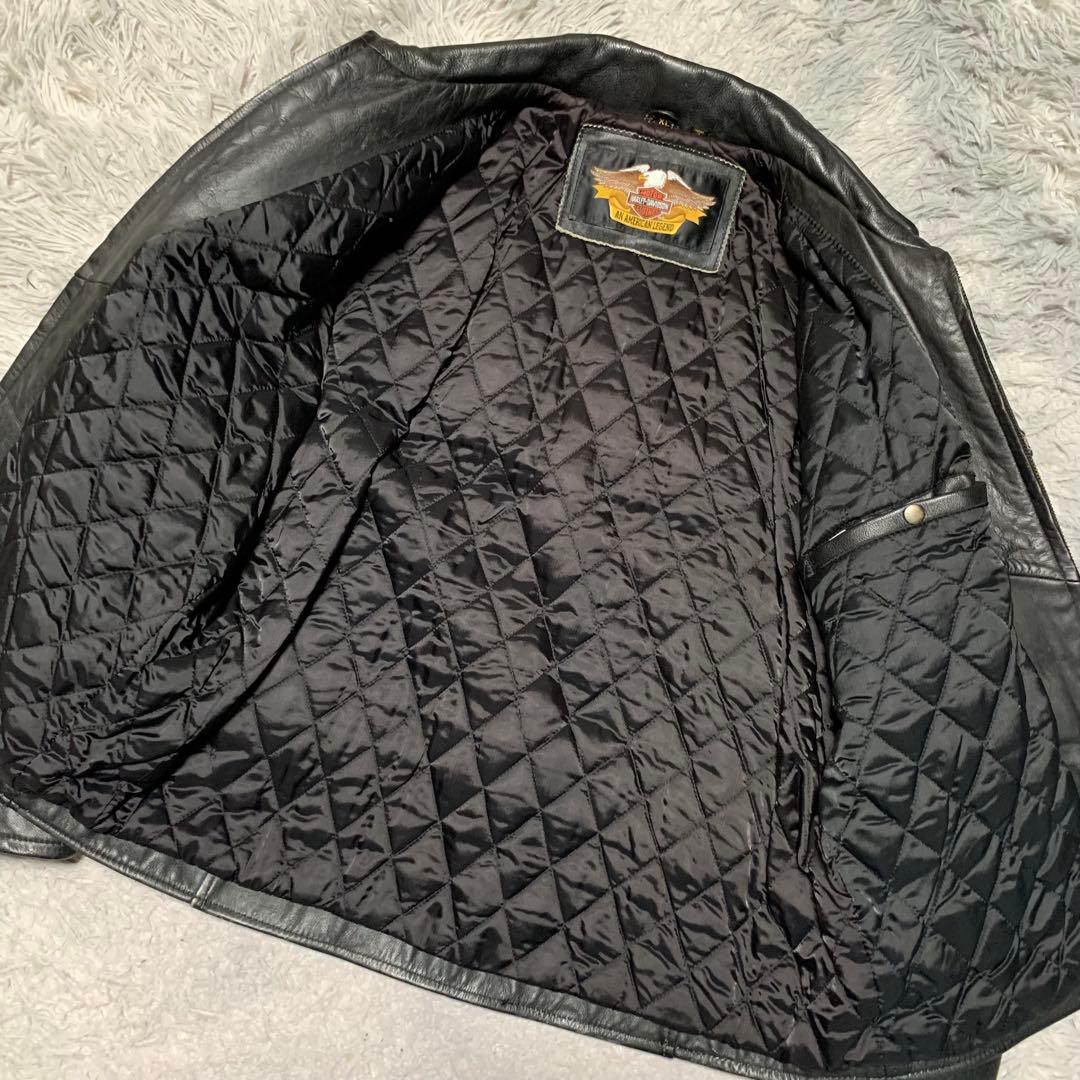 美品 HARLEY DAVIDSON シングルライダース レザージャケット