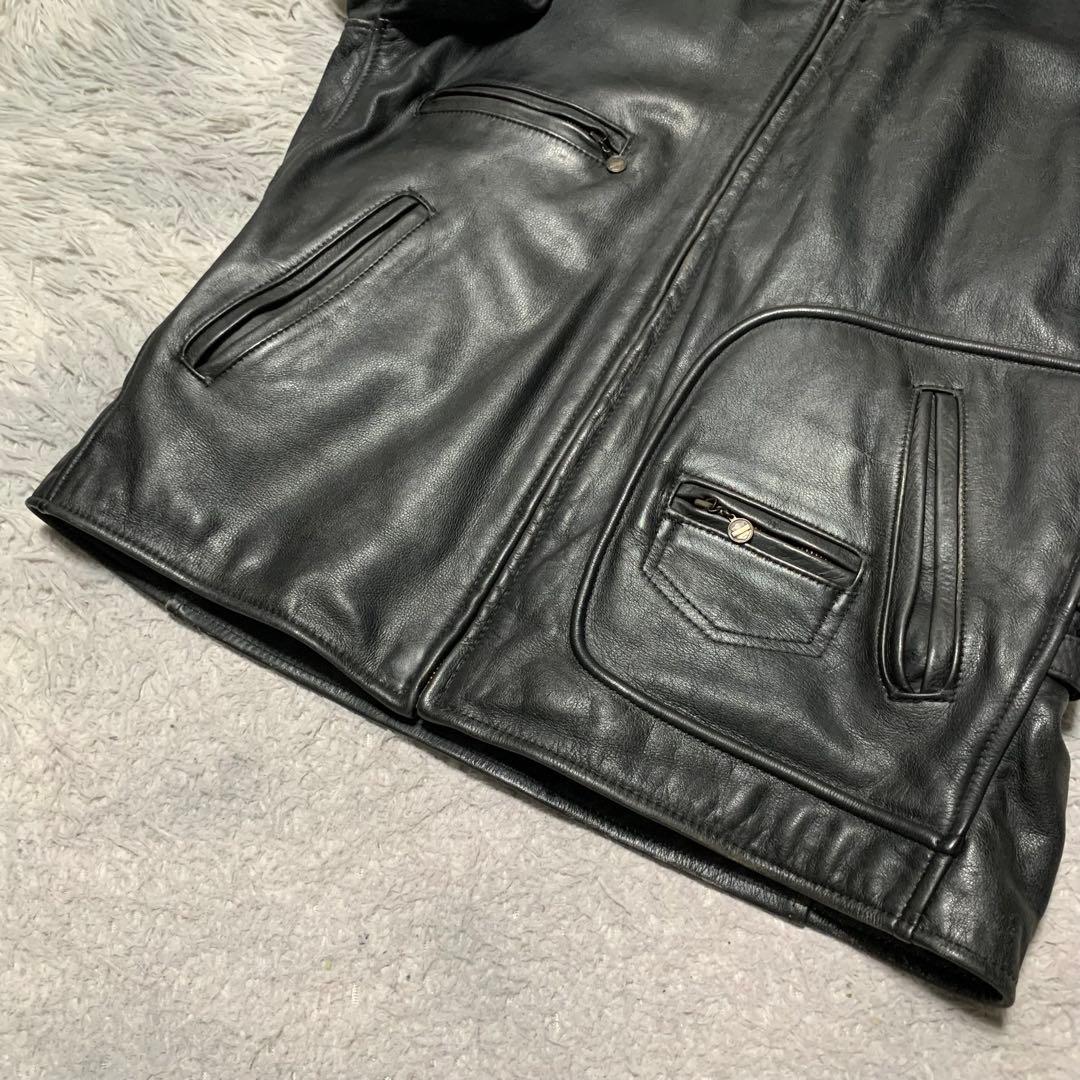 美品 HARLEY DAVIDSON シングルライダース レザージャケット