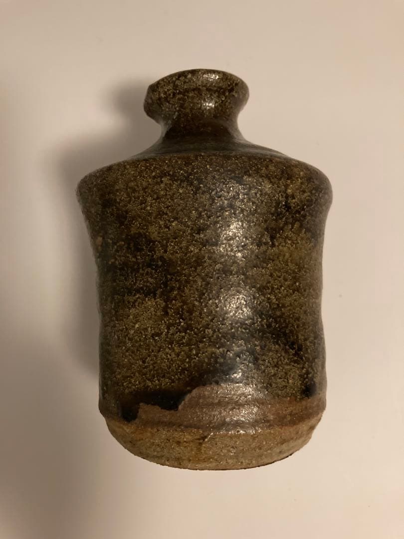 唐津　朝鮮唐津　時代　花入　徳利 一輪挿し　花生け 花瓶 骨董 黒唐津