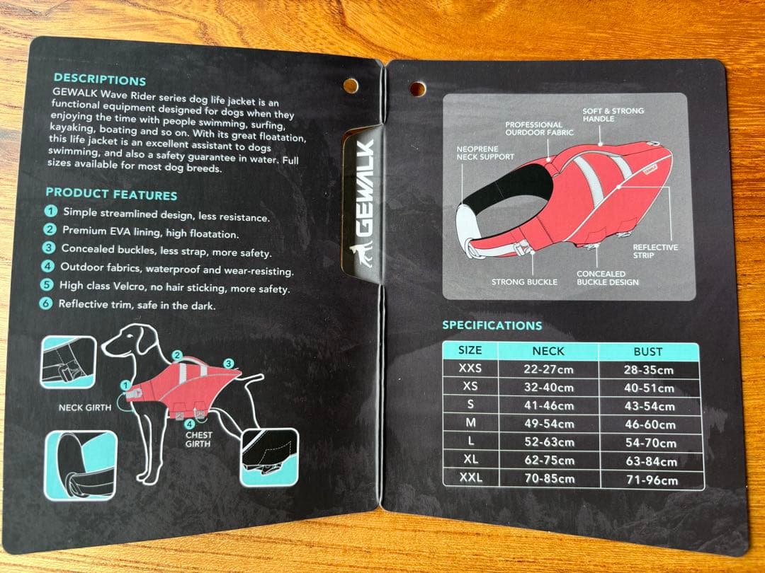 新品タグありGEWALKライフジャケットLサイズ