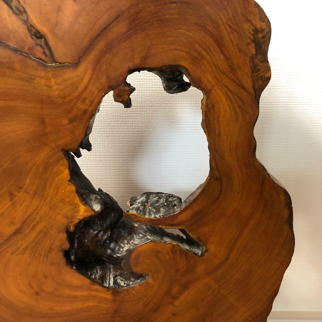 衝立　自然木一枚板の衝立　置物　骨董品