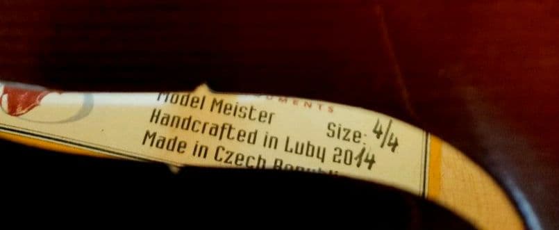 Ars Music Meister　4/4 　チェコ　バイオリン　2014