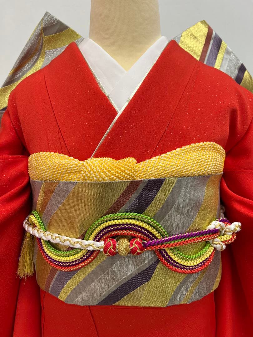 堀省平　振り袖　フルセット　長襦袢　成人式　金彩加工　銀通し　落款入り　657