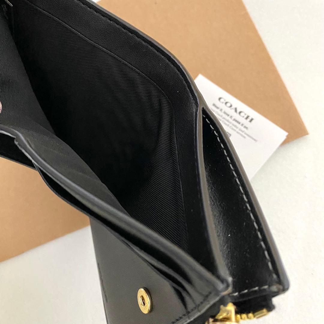 新品　正規品☆COACH コーチ　折り財布　ブラウン シグネチャー 二つ折り財布