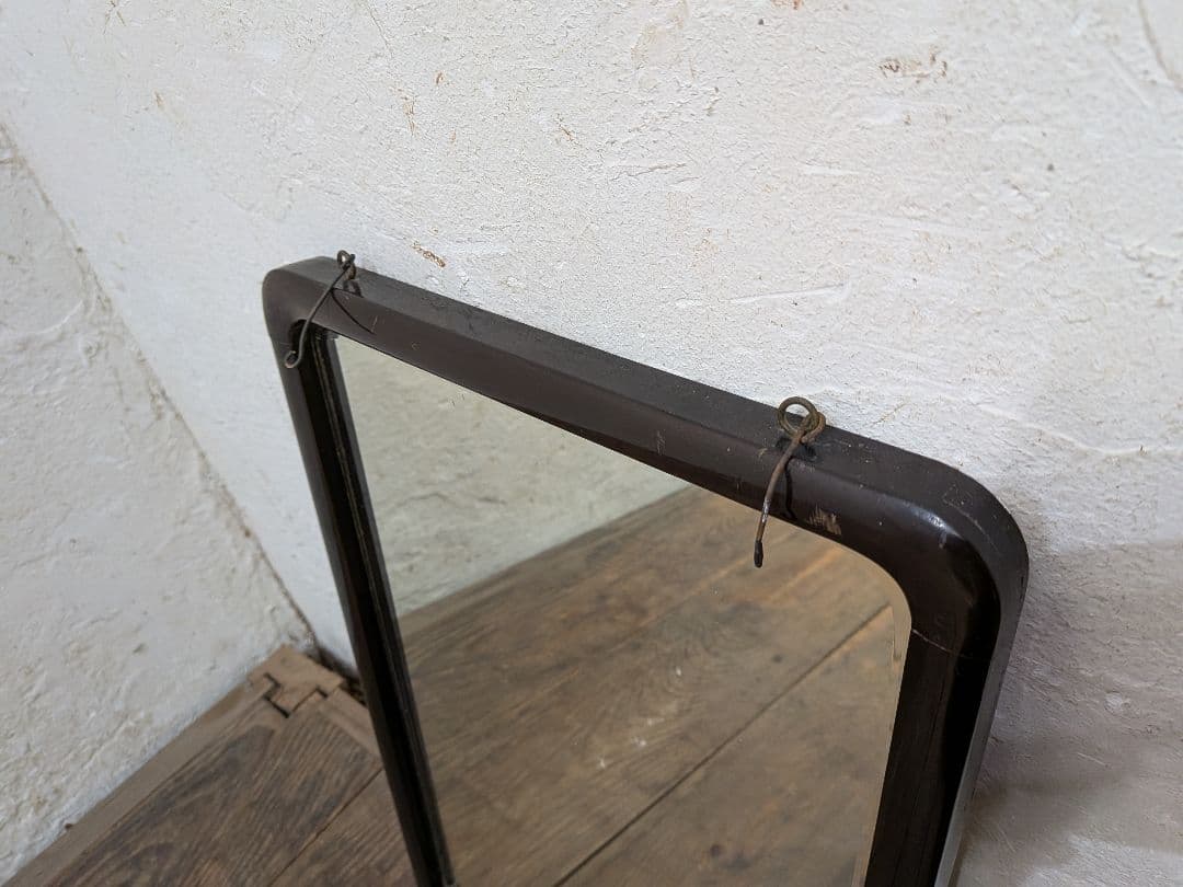 1126 ③アンティーク　大正ロマン　ウォールミラー　壁掛け式　鏡　姿見　レトロ