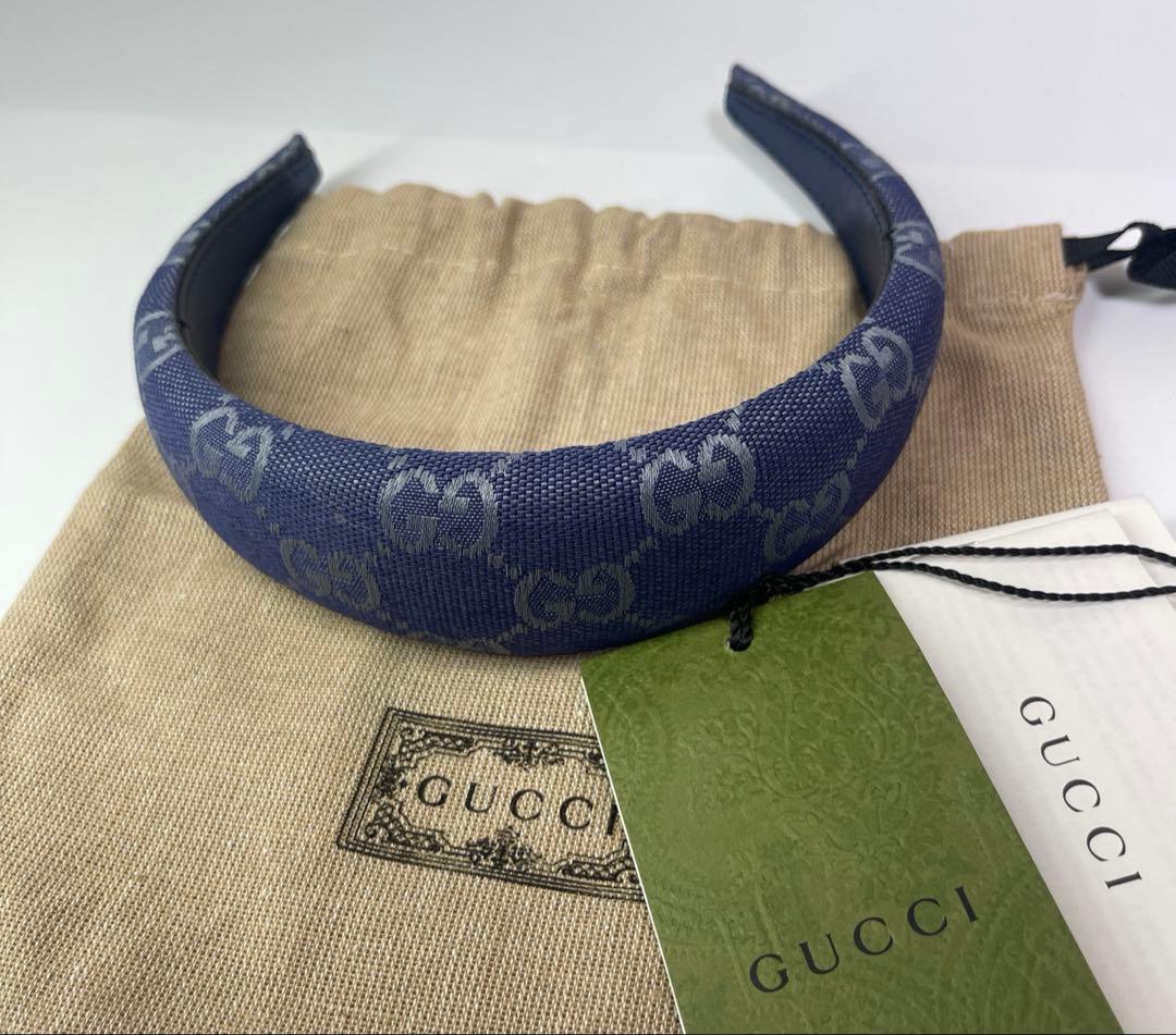 GUCCI (グッチ )GGキャンバス ヘアバンド カチューシ