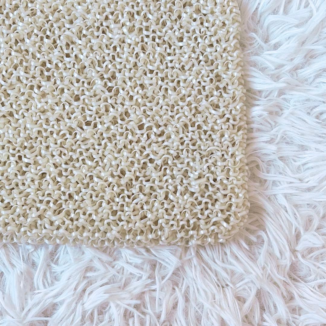 希少✨　アンテプリマ　スクエア　ミディアム　チェーン付き　パールホワイト