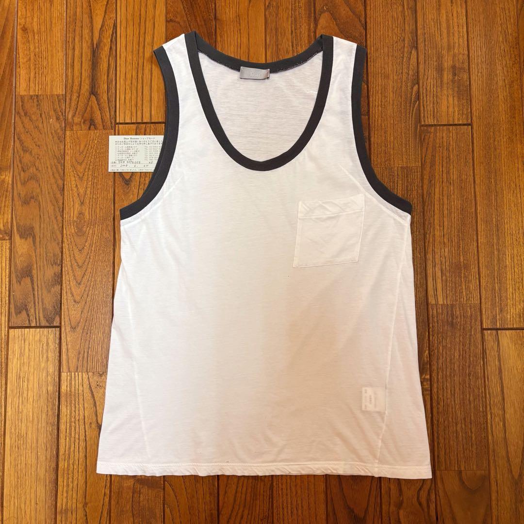 Dior HOMME トリムタンクトップ エディ期 リンガー ノースリーブ