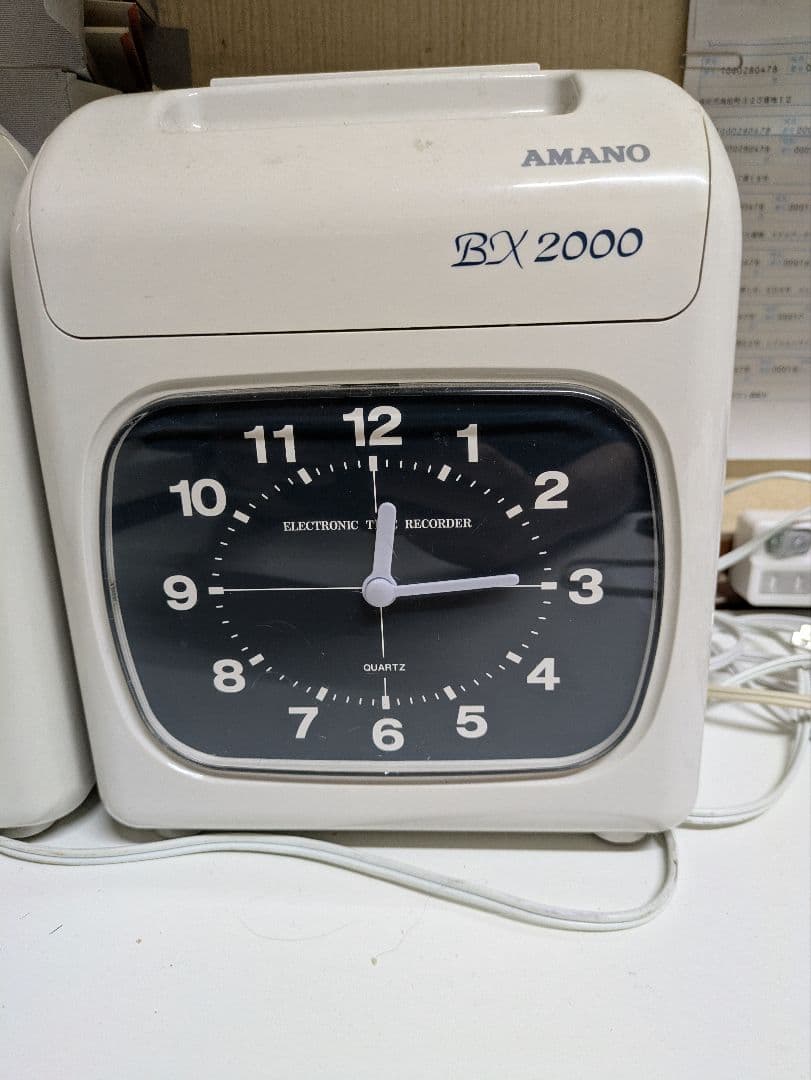 AMANO BX 2000 電子時計 クオーツ式 タイムレコーダー