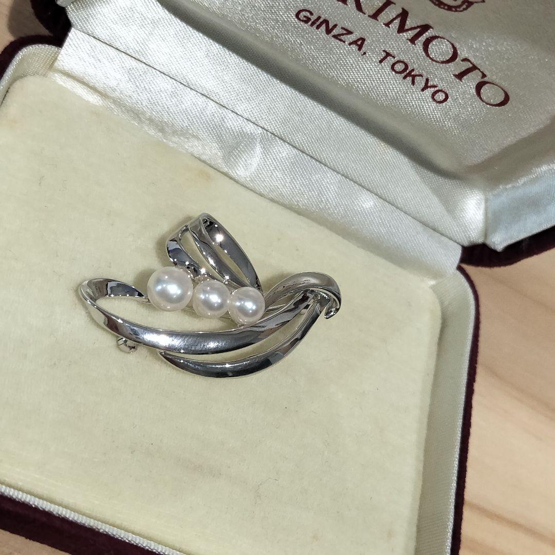 【MIKIMOTO 】真珠 ブローチ