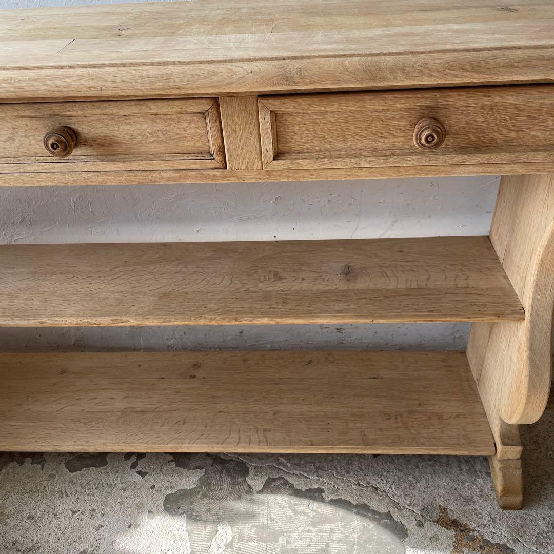 年末・年始SALE ビンテージ　ドロワーオープンカウンターコンソール　剥離