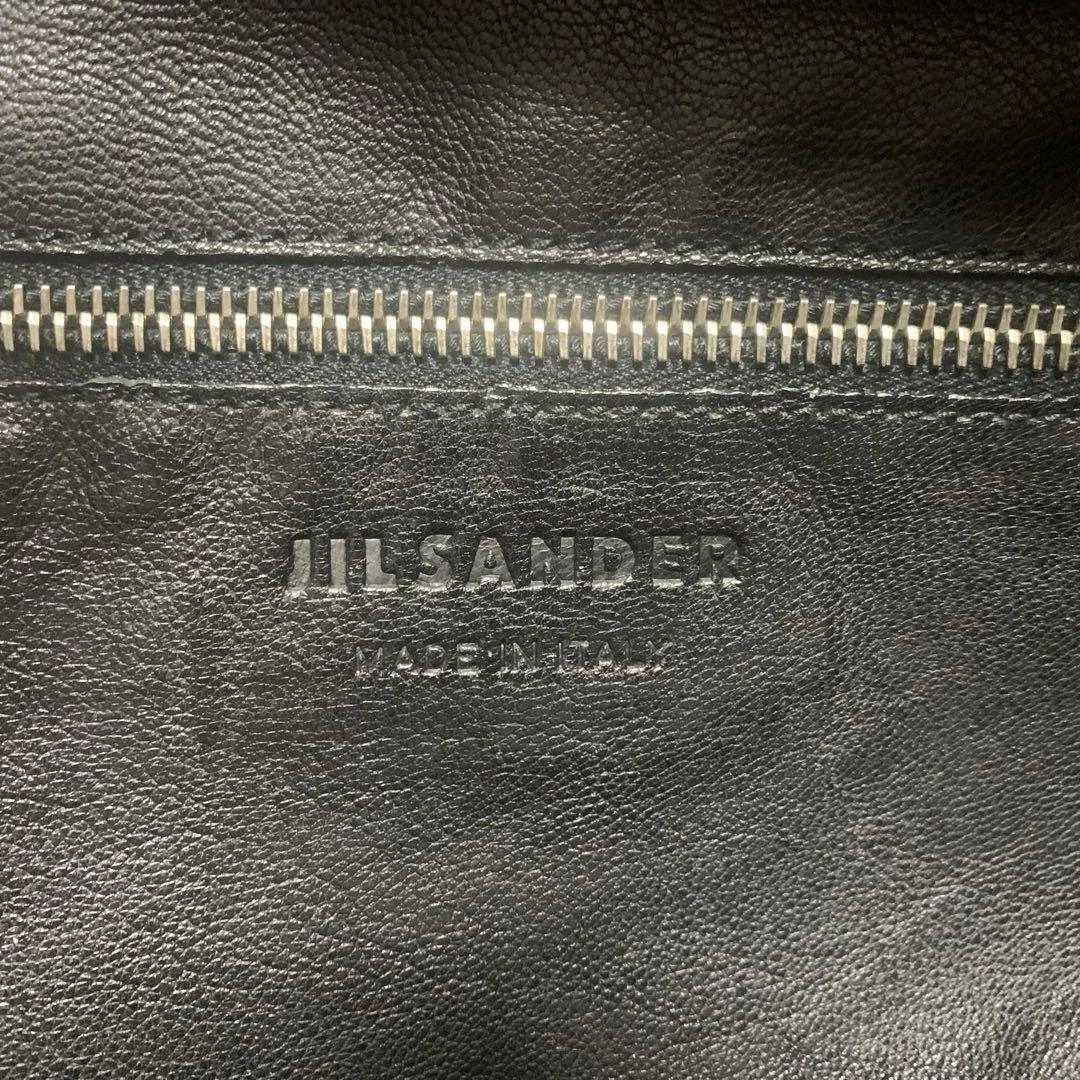 JIL SANDER ビジネスバッグ 黒 レザー