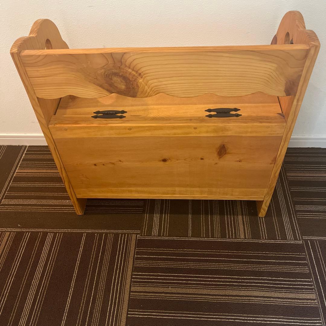 カントリー　カントリー調　ハート　ベンチ　収納ベンチ　収納　カントリー家具