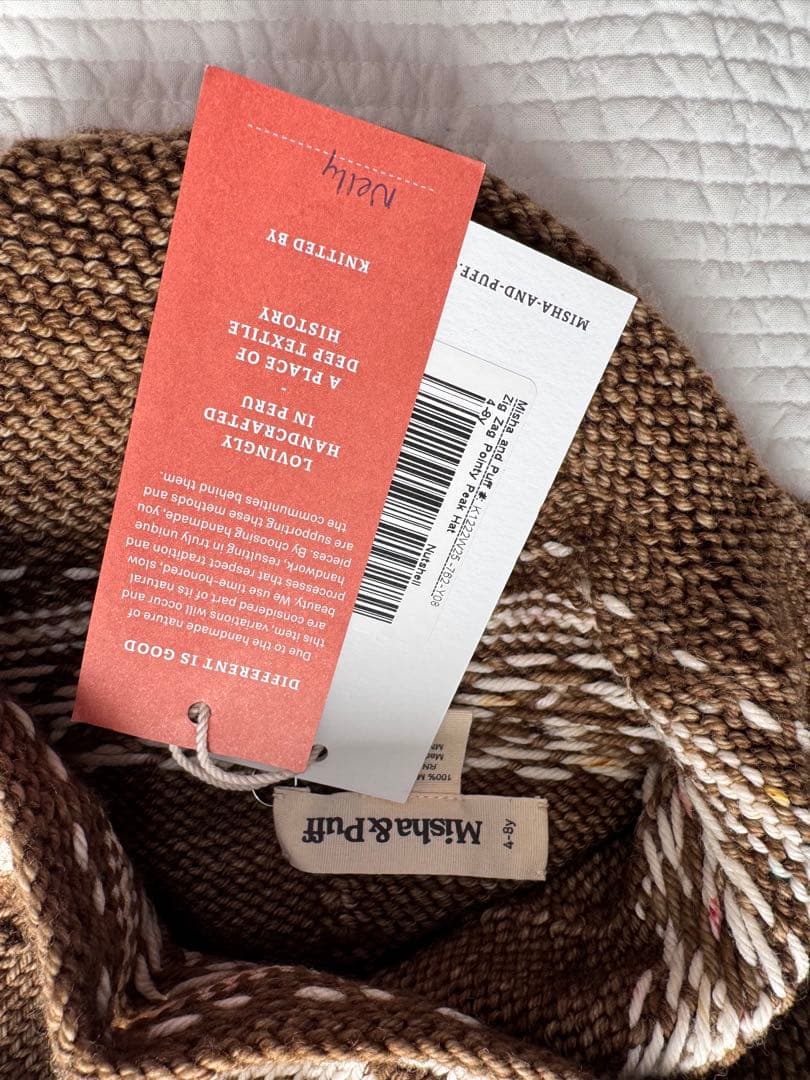 帽子 misha & puff Zig Zag Pointy Peak Hat