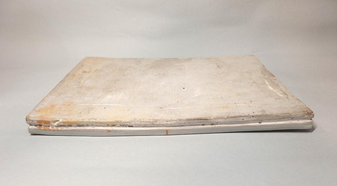 硲伊之助(三彩亭)作/九谷色絵陶板画「松島風景」海部公子硲紘一識箱