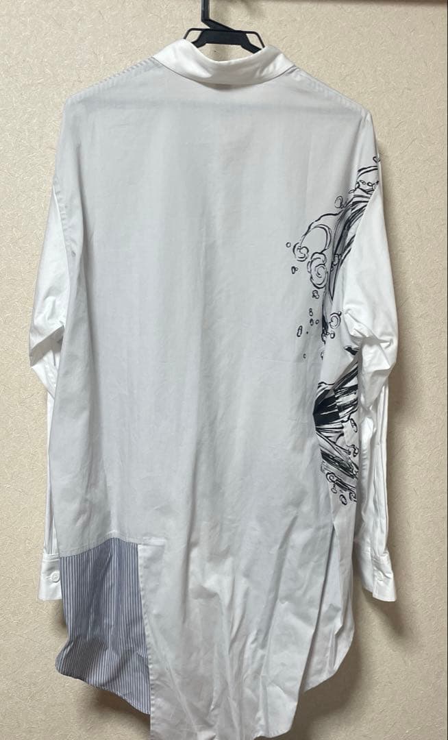 鬼滅の刃 GroundY ヨウジヤマモト 竈門炭治郎 シャツ ホワイト