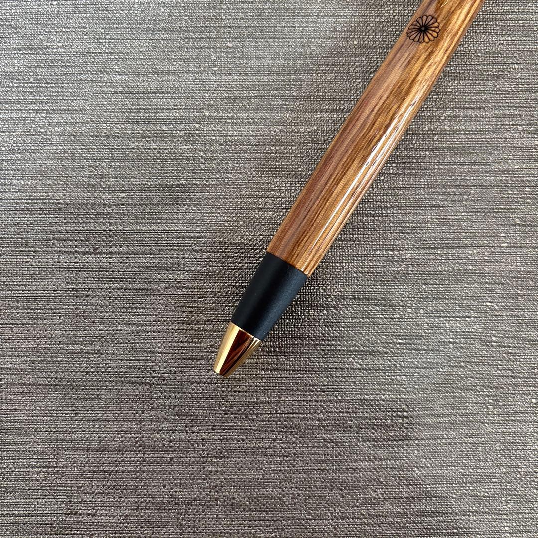 美品　ボナンペン？　高級ぷる木製ボールペン