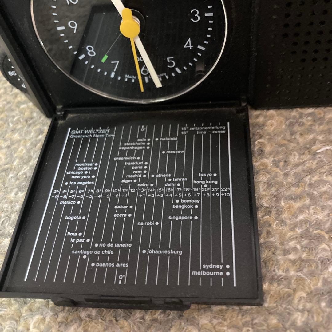 値下げ！希少！ブラウン　トラベルクロック