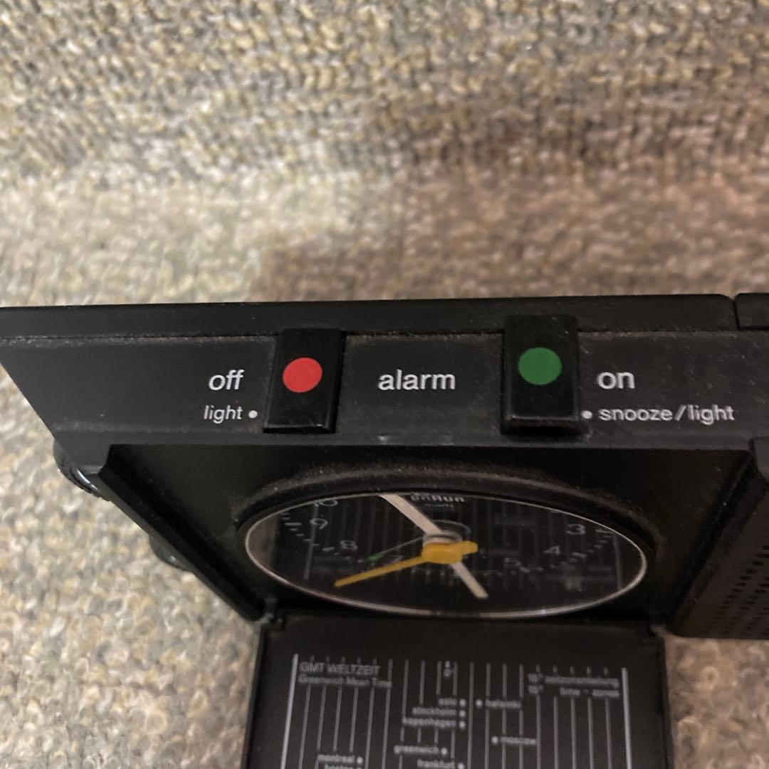 値下げ！希少！ブラウン　トラベルクロック