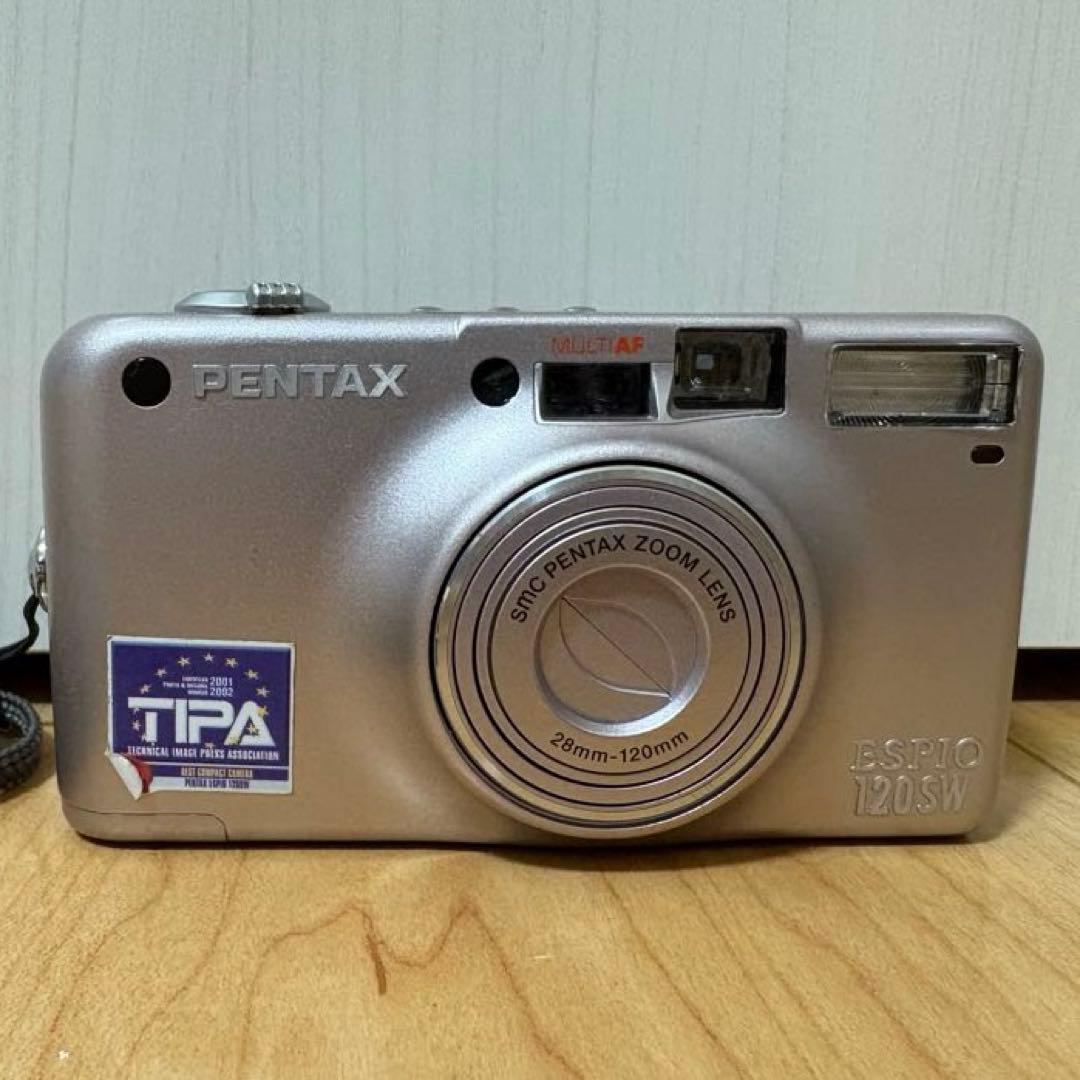 【動作確認済】　PENTAX 120SW ピンク　 コンパクトフィルムカメラ
