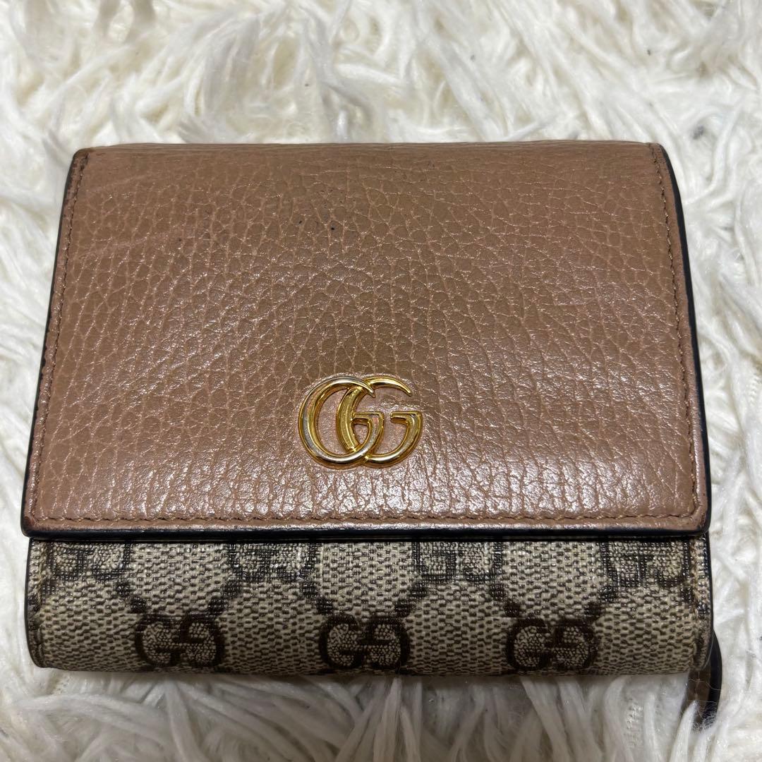 グッチ　GUCCI GGマーモンド　二つ折り財布