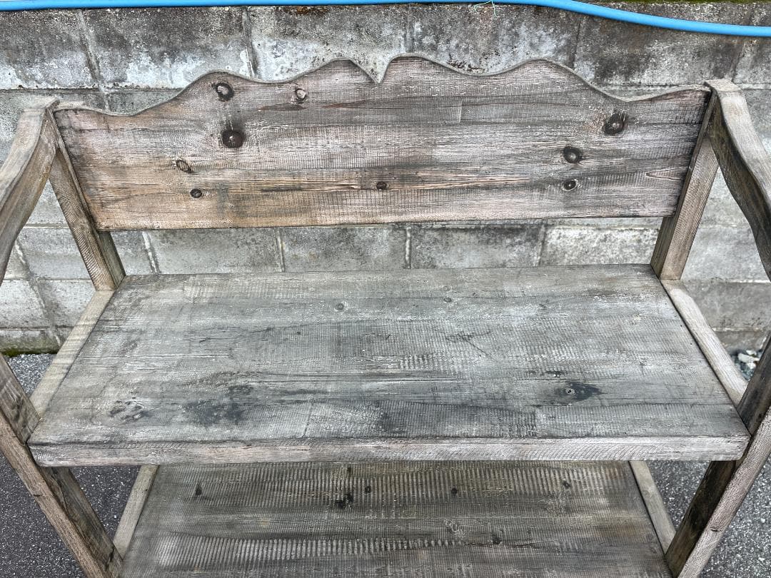 ★ オープンシェルフ 幅80 薄型 シェルフ アンティーク 北欧 風 レトロ