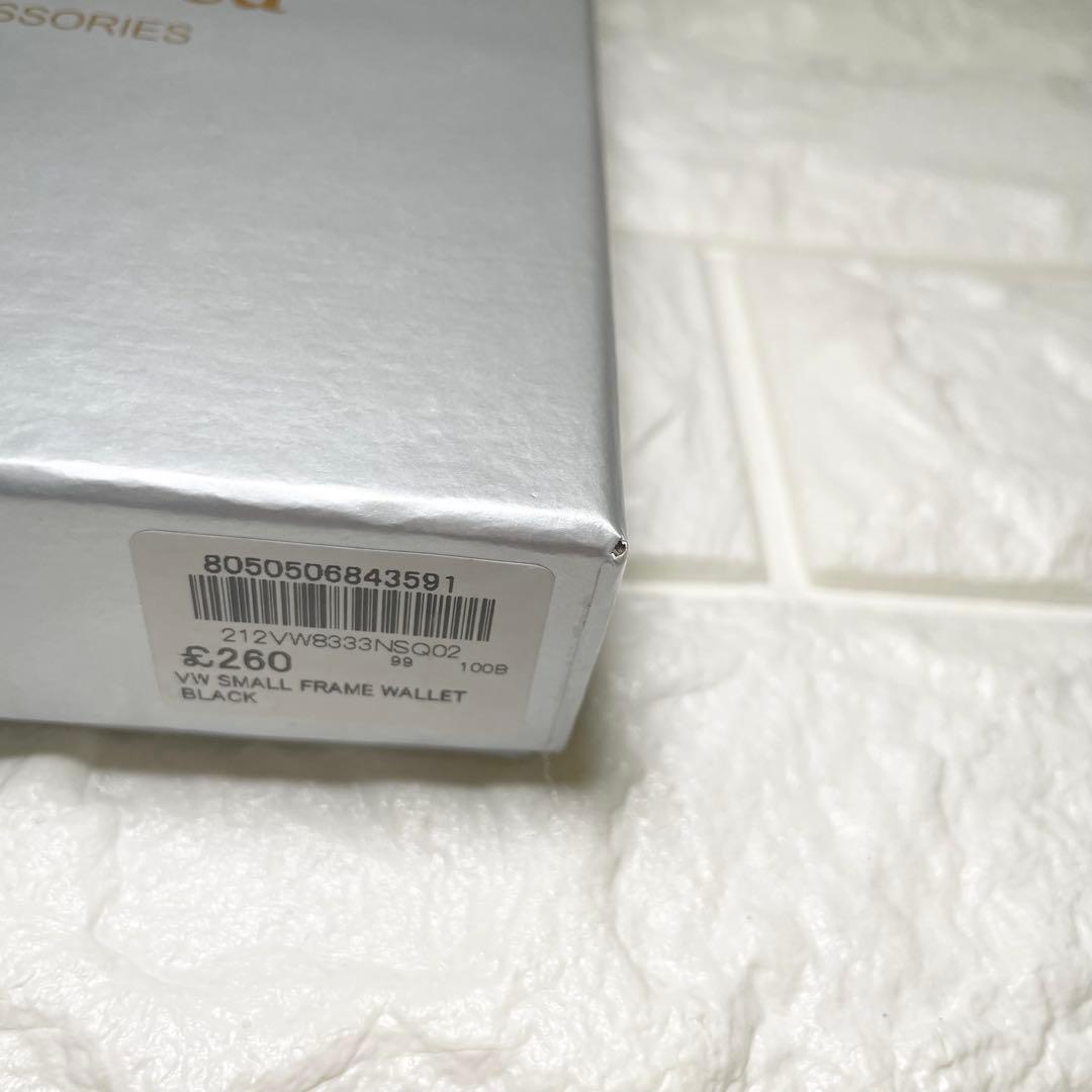 【新品未使用】ヴィヴィアンウエストウッド　三つ折り財布　ブラック