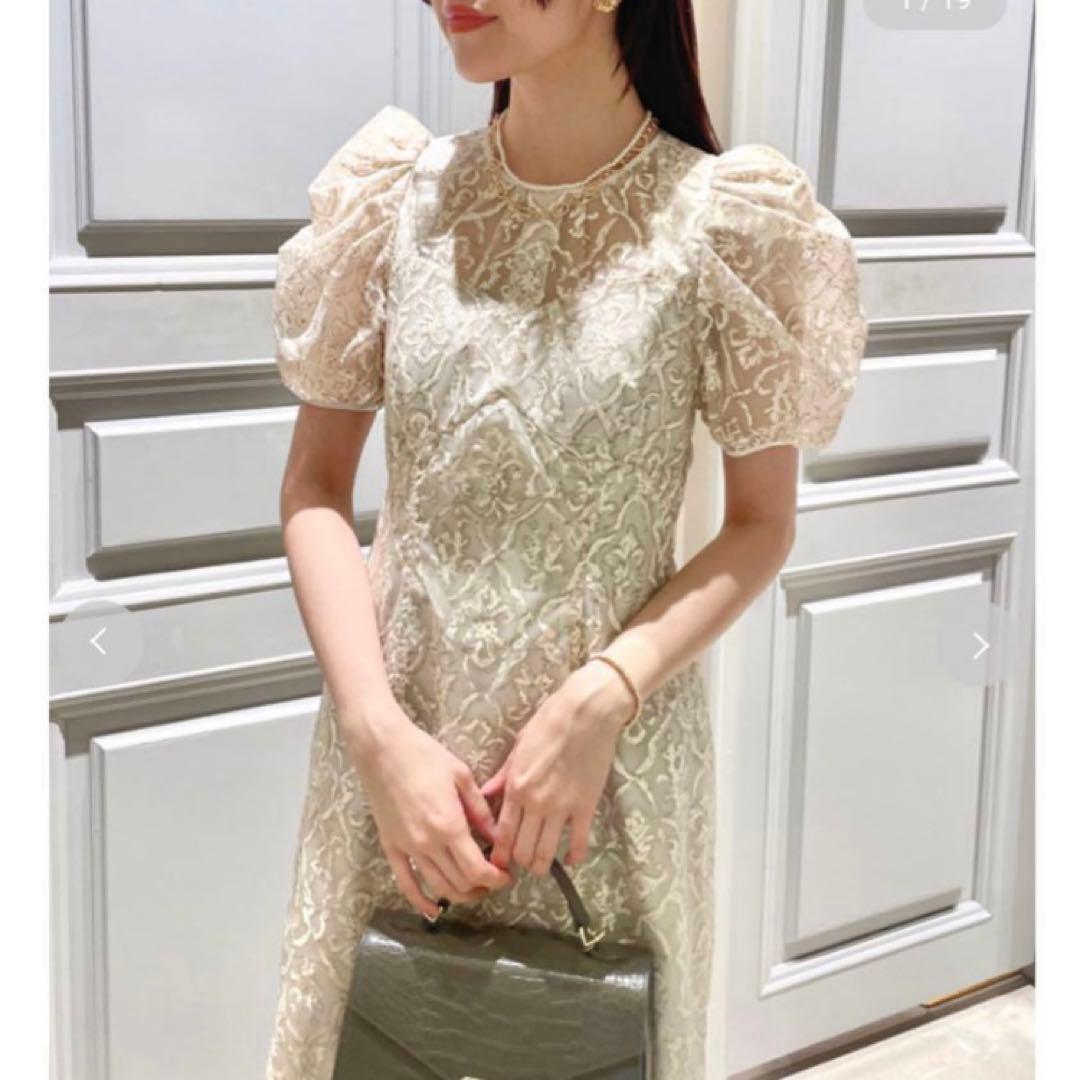 リリーブラウン Lilybrown オーナメントドロウオーガンジードレス