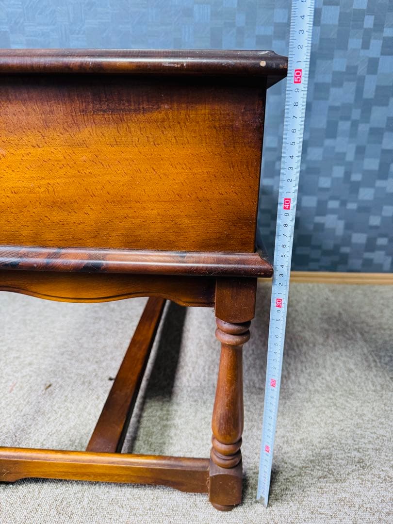 カリモク Karimoku レトロ 家具 テレフォンベンチ チェア 電話台 収納