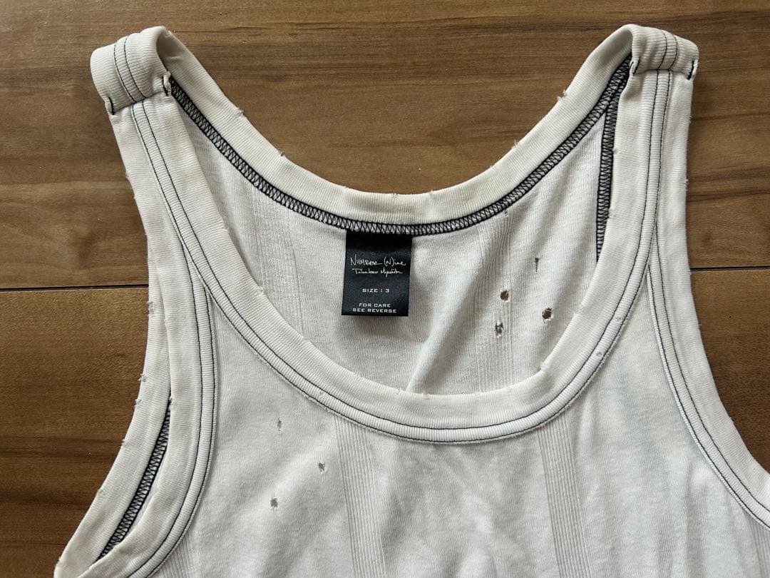 ナンバーナイン NUMBER(N)INE ダメージ加工 タンクトップ