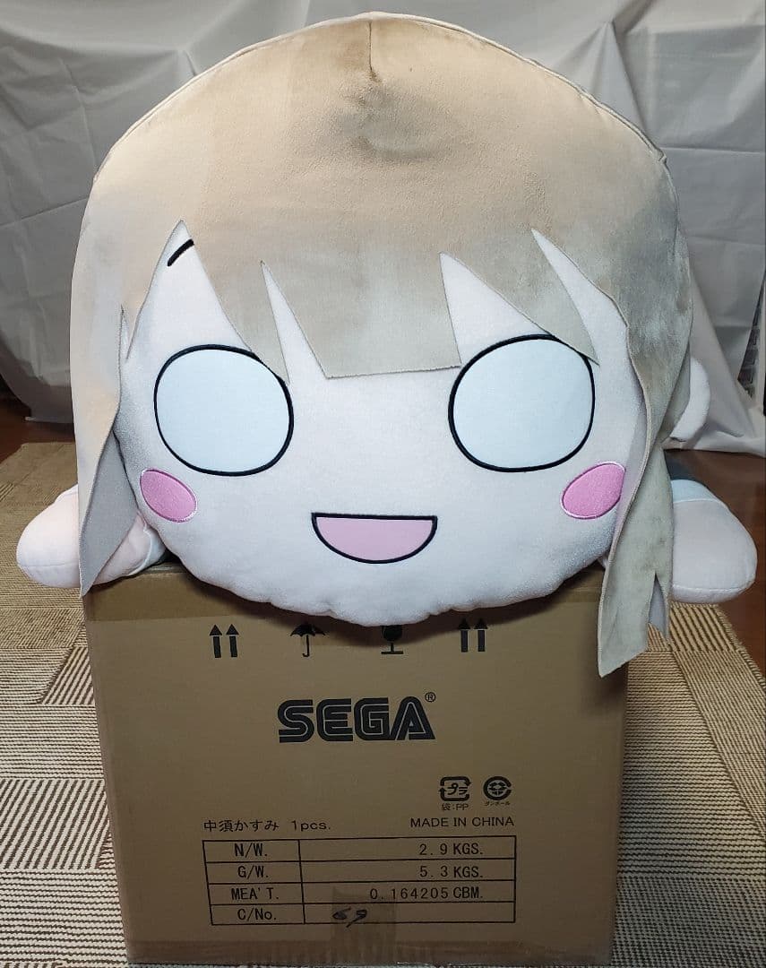 テラジャンボ 中須かすみ ラブライブ！虹ヶ咲　寝そべりぬいぐるみ